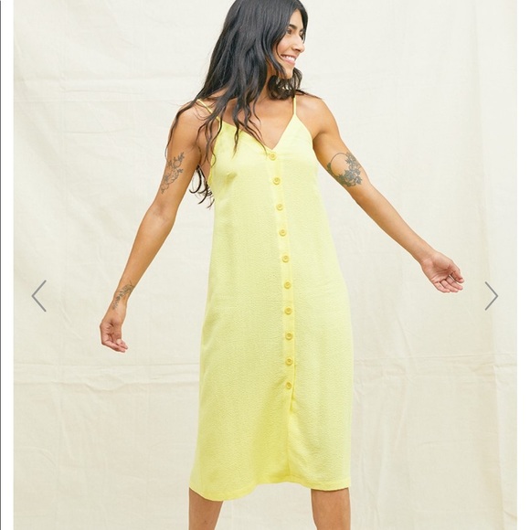 Back Beat Co Tencel Seersucker Slip Dress - Picture 2 of 5